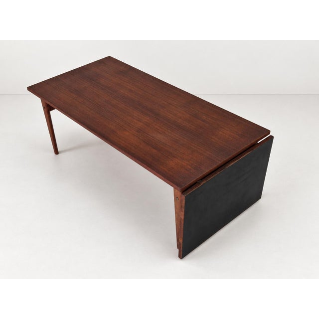 Brown Danish Extendable Coffee Table in Teak by Grete Jalk for Poul Jeppesens Møbelfabrik, 1960s For Sale - Image 8 of 17