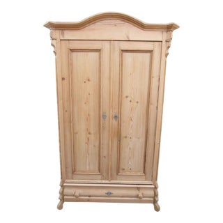 Country French Pine Armoire For Sale