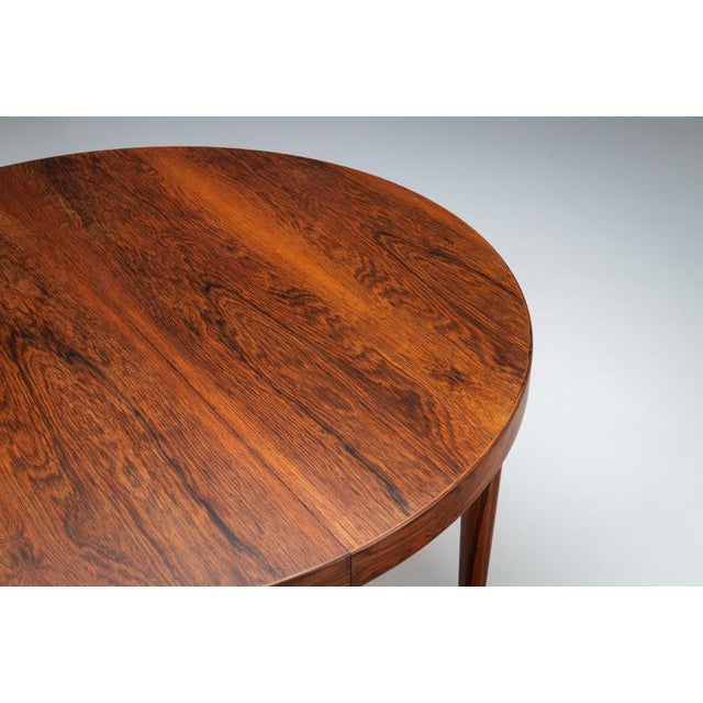 Brown Dining Table in Rosewood from Villy Schou Andersen, Denmark, 1960 For Sale - Image 8 of 14