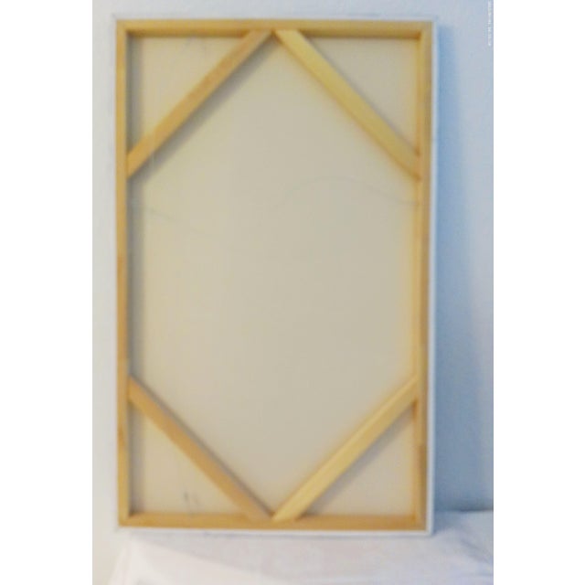 Blue "Spring Break" Large Acrylic on Canvas Abstract Painting For Sale - Image 8 of 9