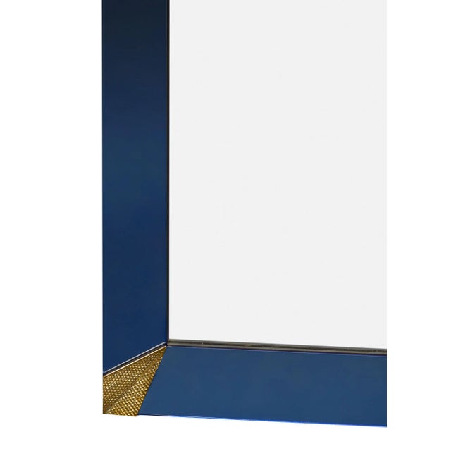 Vintage Murano Blue Mirrors - a Pair For Sale In Austin - Image 6 of 10