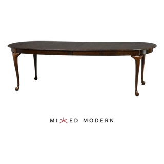 Mid 20th Century Solid Cherry Dining Table by Ethan Allen For Sale