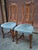 Wood Late 20th Century Pair Italian Provincial Style Carved Walnut and Upholstered Side Chairs For Sale - Image 7 of 9