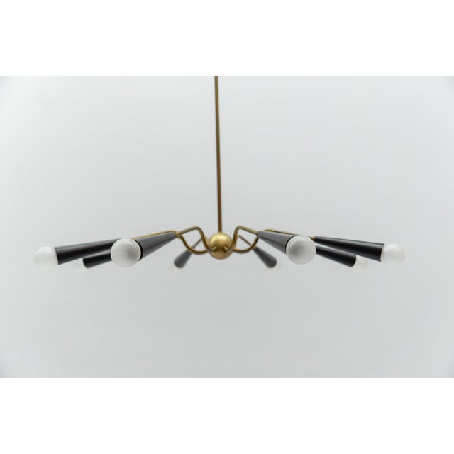 1950s Vintage Sputnik Lamp in the style of Arteluce, 1950s For Sale - Image 5 of 15