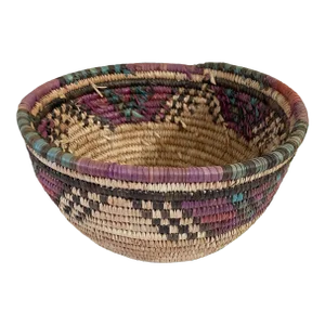 Vintage Woven Hausa Kanuri Tribe Coil Basket Nigeria
