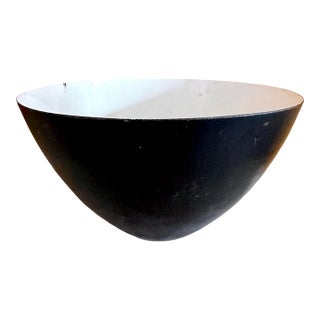 Vintage Mid Century Krenit Enamel Bowl by Herbert Krenchel for Torben Ørskov, Denmark 1950s For Sale