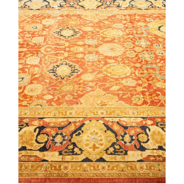 Solo Rugs Mogul, One-of-a-Kind Hand-Knotted Area Rug in Orange, 6' 1" x 8' 10" For Sale - Image 4 of 8