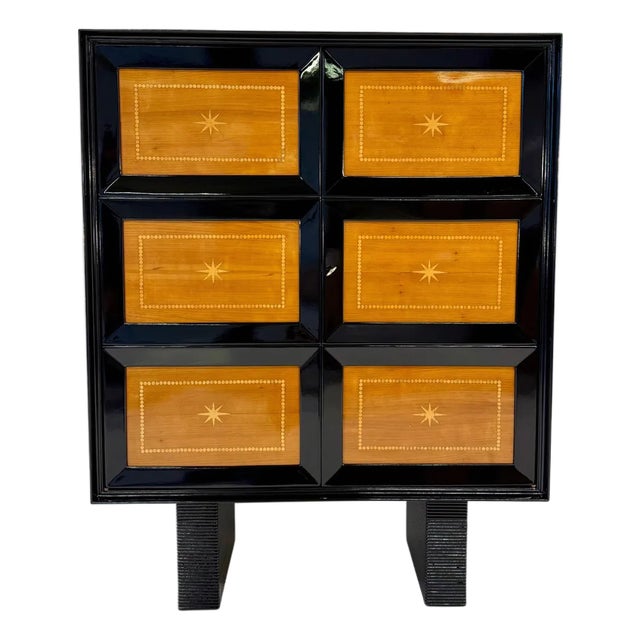 Art Deco Cherrywood and Maple Cabinet by Osvaldo Borsani, 1940s For Sale