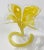 Murano Vintage Yellow Blown Glass Flower Murano Style Candlestick Holder* For Sale - Image 4 of 9