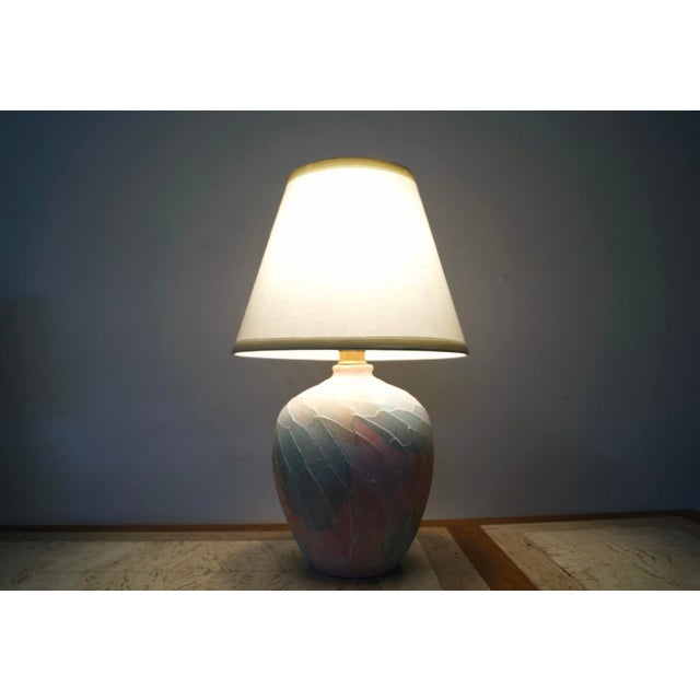 1980’s Hollywood Regency Pastel Table Lamps - A Pair For Sale - Image 11 of 12