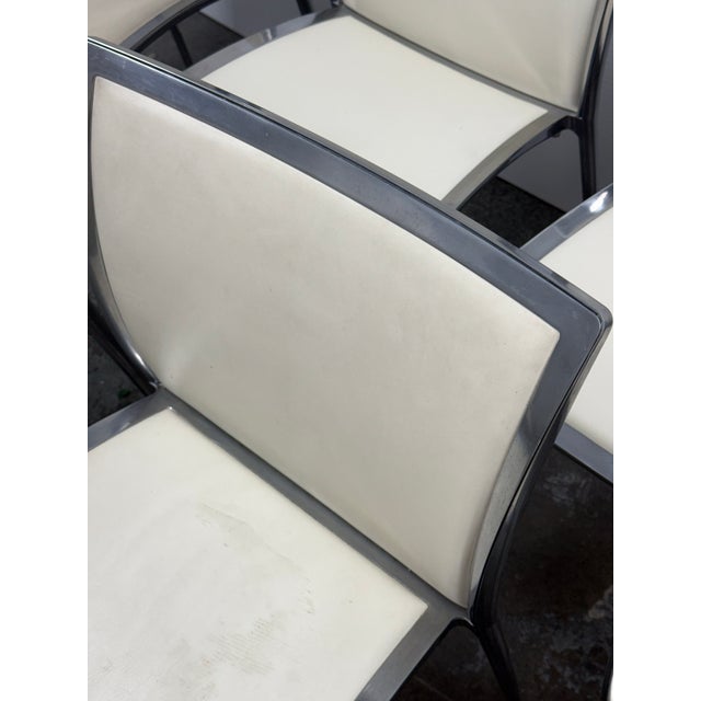 Roberto Barbieri for Zanotta Zilli Stacking Chairs, Set of Eight For Sale - Image 10 of 12