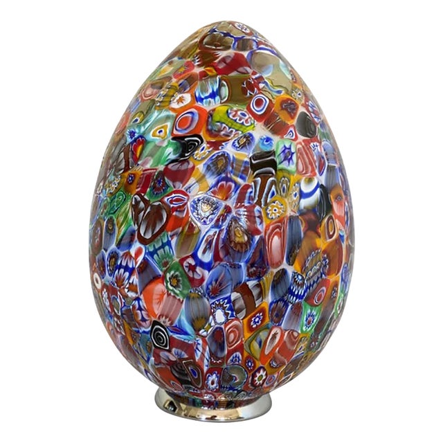 Venetian Multicolored Millefiori Murrine Table Lamp by Simoeng For Sale
