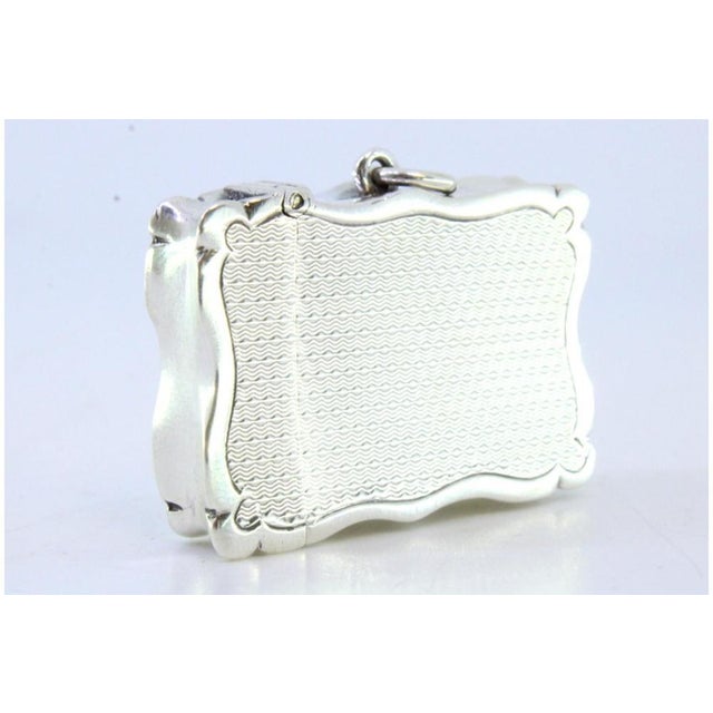 Silver Matchbox with Guilloche Reliefs For Sale - Image 4 of 7