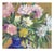 Mid Century Roses With Blue Vase Still Life by Virgi Cokelberghs For Sale - Image 4 of 6