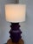 Vintage Purple Ceramic Table Lamp For Sale - Image 11 of 12