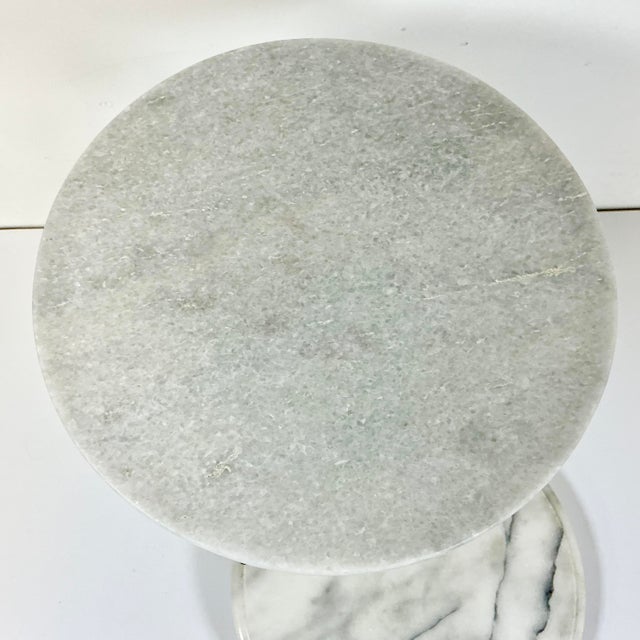 Vintage Hollywood Regency Silver Plated Antlers and Marble Buffet Tiered Serving Platters.. For Sale - Image 6 of 15