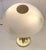 2000 - 2009 Vintage Table Lamp with Brass-Colored Metal Frame and Frosted Glass Shade from Wofi Leuchten, 2000s For Sale - Image 5 of 8
