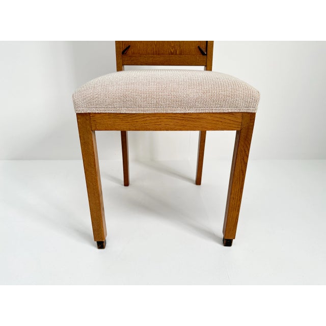 Dutch Art Deco Chair with Upholstered Seat For Sale - Image 4 of 11