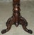 Brown Antique Victorian Hand Carved Chess Table with Ornately Fluted Base For Sale - Image 8 of 12