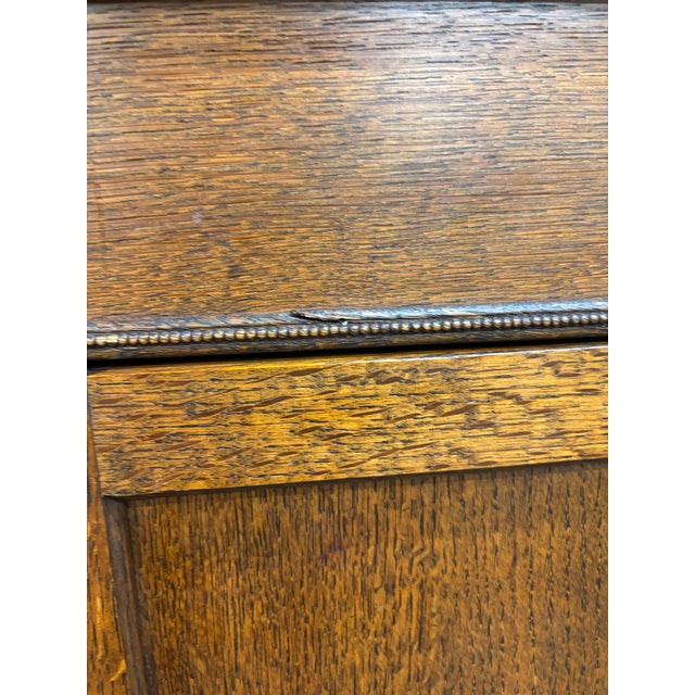 Antique Victorian Oak Secretary Desk For Sale - Image 15 of 15