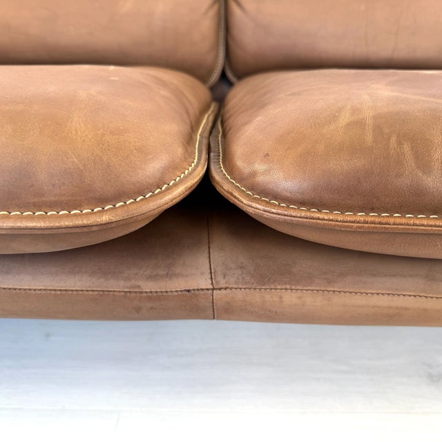 De Sede Ds61 Leather Two-Seat Sofa, 1960s For Sale - Image 15 of 18