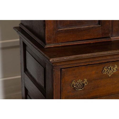 Georgian English Monumental Breakfront Oak Housekeepers Cupboard, 1800s For Sale - Image 9 of 18