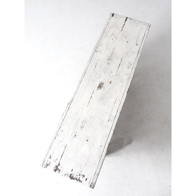 Antique White Farmhouse Bench For Sale - Image 18 of 18