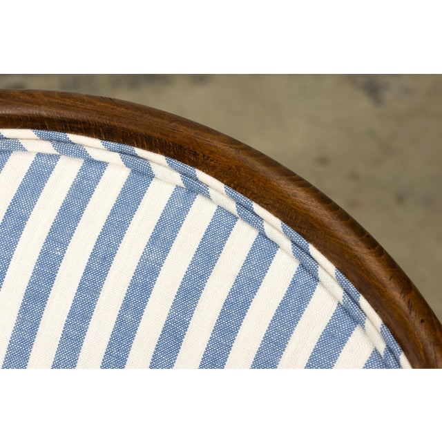 Brown Pair of French Art Deco Maple Gondola Barrel Chairs, Provence, Circa 1925 For Sale - Image 8 of 18