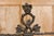 English Iron Umbrella Stand with Dog and Tree Motif and White Receptacle For Sale - Image 12 of 12