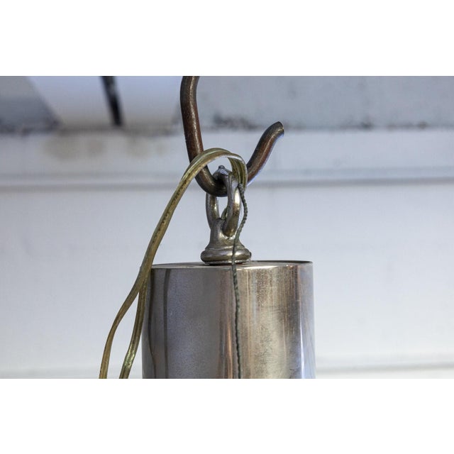 Metal Contemporary ModerBlack and Chrome Candelabra Chandelier Ceiling Light Fixture For Sale - Image 7 of 8