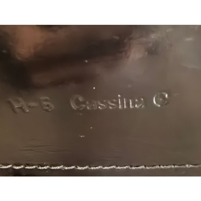 Vintage 1980s Cassina Cab Leather Lounge Chairs For Sale - Image 10 of 10