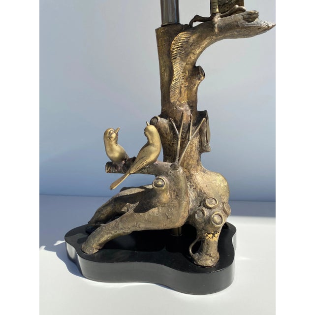 Bronze Owl Lamp by Marbro For Sale In Los Angeles - Image 6 of 12