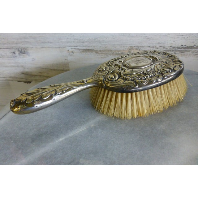 Antique Tiffany & Co. Gilded Sterling Silver Hair Brush Chairish