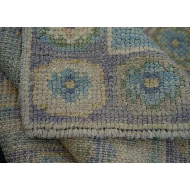 Blue Turkish Oushak Rug 2' x 3'3" #19539 For Sale - Image 8 of 8