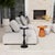 A sophisticated traditionally styled pedestal end table with a beautiful bronze finish, crafted from lightweight aluminum,...