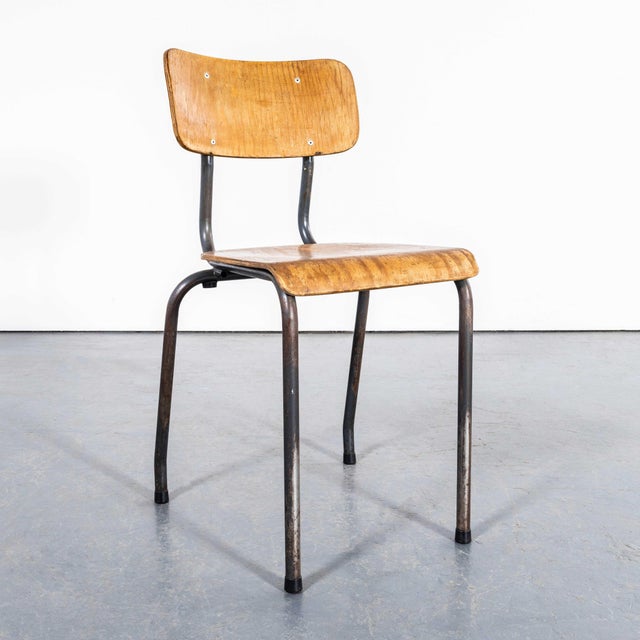 French Stacking Dining Chairs, 1960s, Set of 4 For Sale - Image 10 of 14