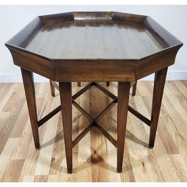 1970s Vintage Mid-Century Modern Style Mahogany "Spider" Coffee Table For Sale - Image 5 of 11