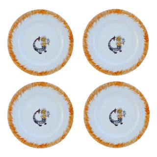 P11 Dinner Plates by Lithian Ricci, Set of 4 For Sale