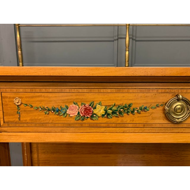 Yellow Painted Satinwood Side Table, 1910 For Sale - Image 8 of 18