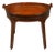 English 19th Century Oval Mahogany Tray Top Table with Brass Accents and Casters For Sale