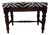 Early 19th Century English Walnut Bench With Zebra Epingle Cushion For Sale