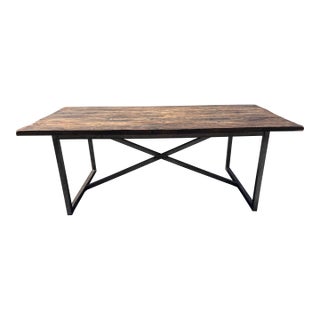 Vintage Salvaged Boatwood Table From Restoration Hardware’s Retired Collection For Sale