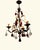 Pendant Chandelier in Wrought Iron and Murano Glass, 1990s For Sale - Image 9 of 9