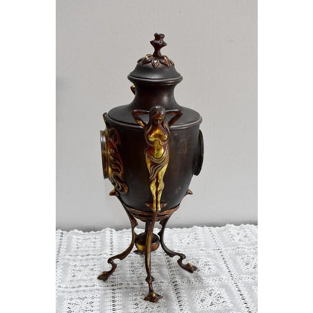 Art Nouveau Vase with Pendulum For Sale - Image 9 of 12