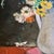 Textile François Gall -Bouquet of Flower & a Fruits Bowl -1930s Still Life Oil Painting For Sale - Image 7 of 10