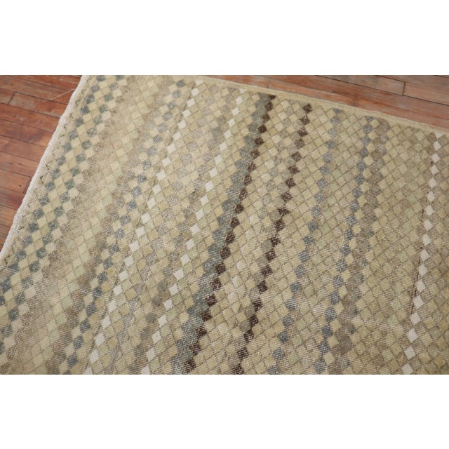 1960s Neutral Turkish Deco Runner For Sale - Image 12 of 18