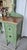 1930s Vanity With Mirror, Vintage Piece, Circa 1930's, Green Boho Style For Sale - Image 5 of 14