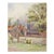 Antique Pastoral Village Watercolor Painting Fulbeck England For Sale