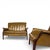 Parker Knoll Leather Chairs and Sofa in Moss Green by Parker Knoll, 1960, Set of 3 For Sale - Image 4 of 16