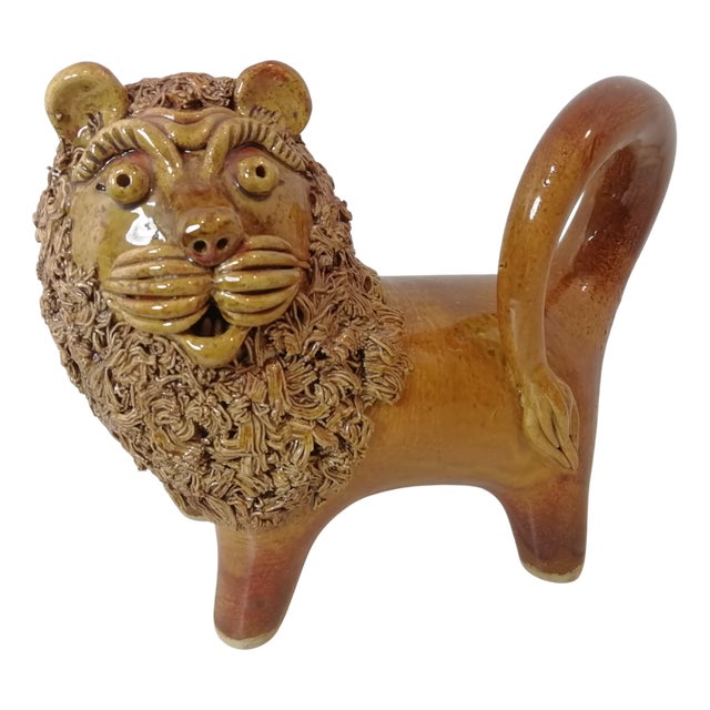 Vintage Ceramic Lion, 1960s-1970s For Sale